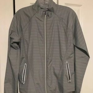 Women’s Gray Athleta Rain Jacket Windbreaker